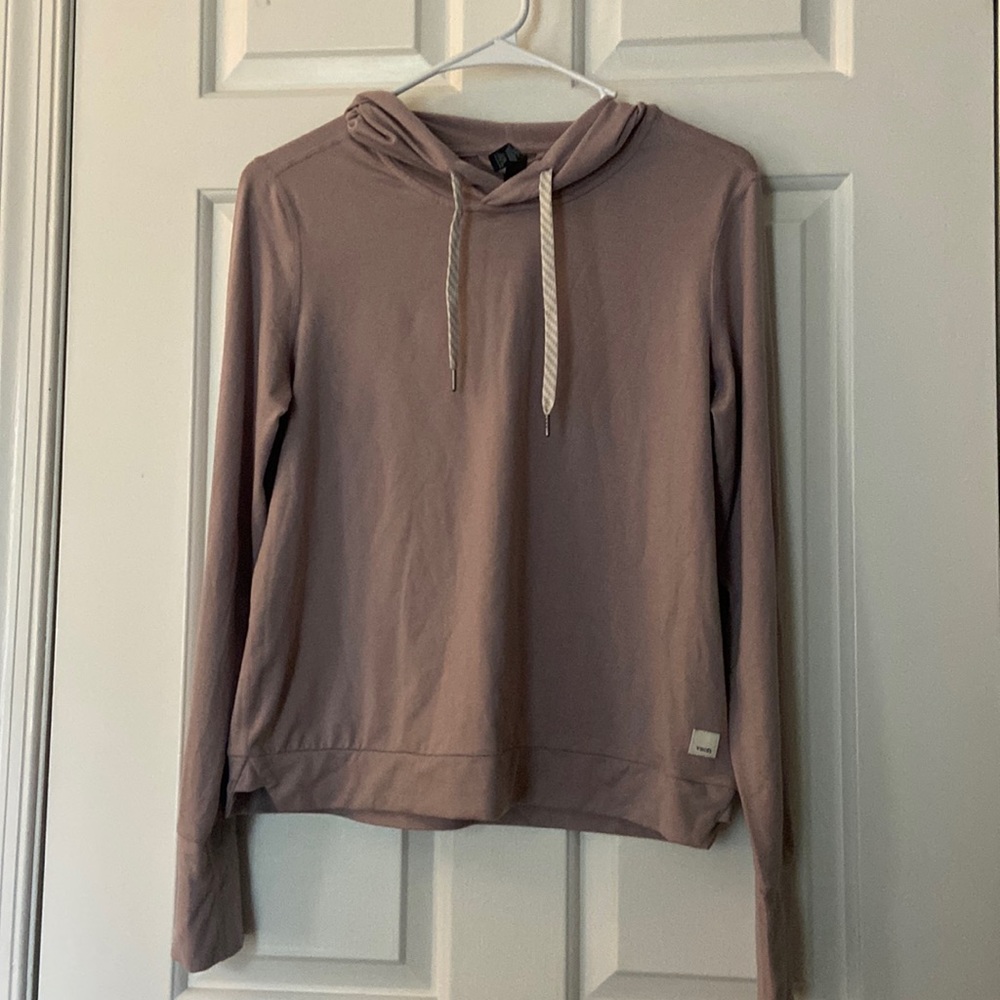 Vuori Halo Essential Hoodie in Blush